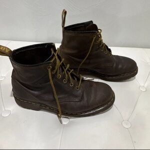 Dr. Martens Dark Brown Leather Men's Boots